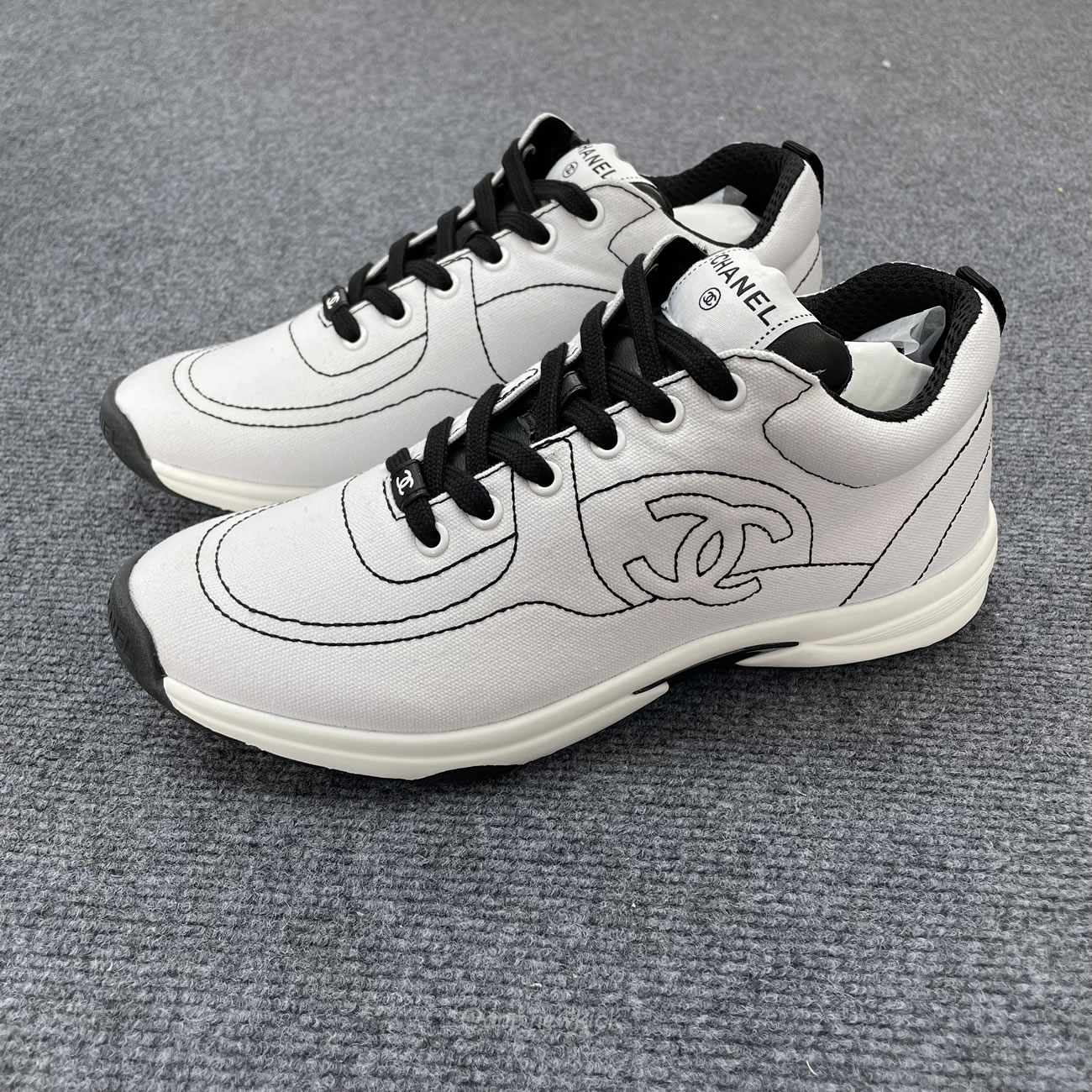 Chanel Low Top Trainer Black White G38299 Y55720 K3845 (3) - newkick.app